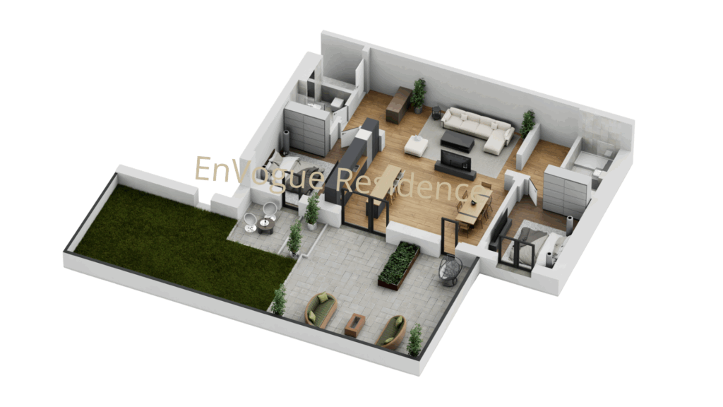 Apartament cu gradina proprie, Envogue Residence Iuliu Maniu