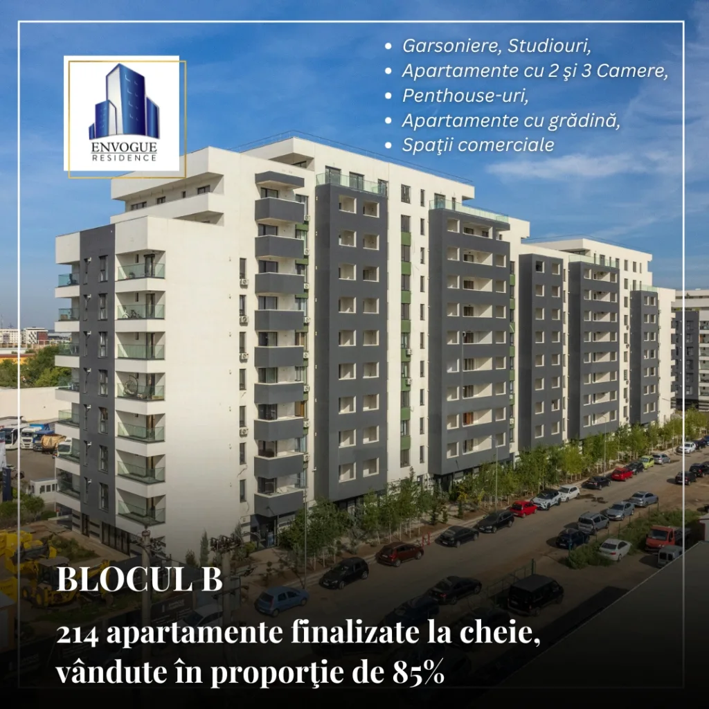 apartamente noi finalizate in Envogue Residence cartier Militari